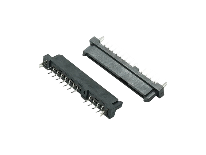 SATA 7+15P 双排母座无隔板DIP